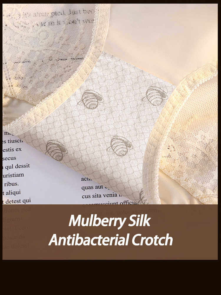 Breathable Mid-high Waist Smooth Ice Silk Panties