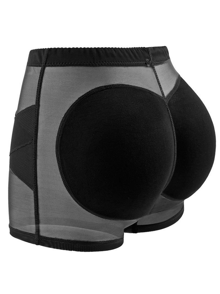 Breathable Lace Seamless Padded Hip Enhancer Boyshort