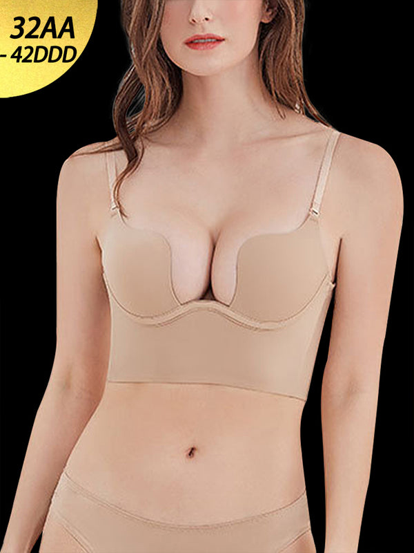 Sexy U-Back Bra with Soft Underwire