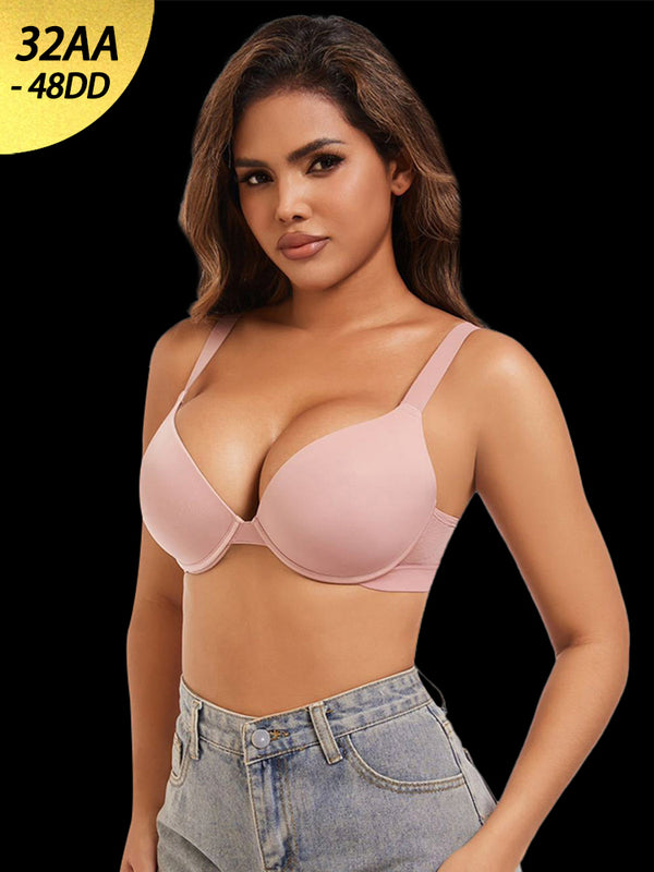 Women's Sexy Plus Size Smooth Push-Up Bra – Flexible Underwire Lift