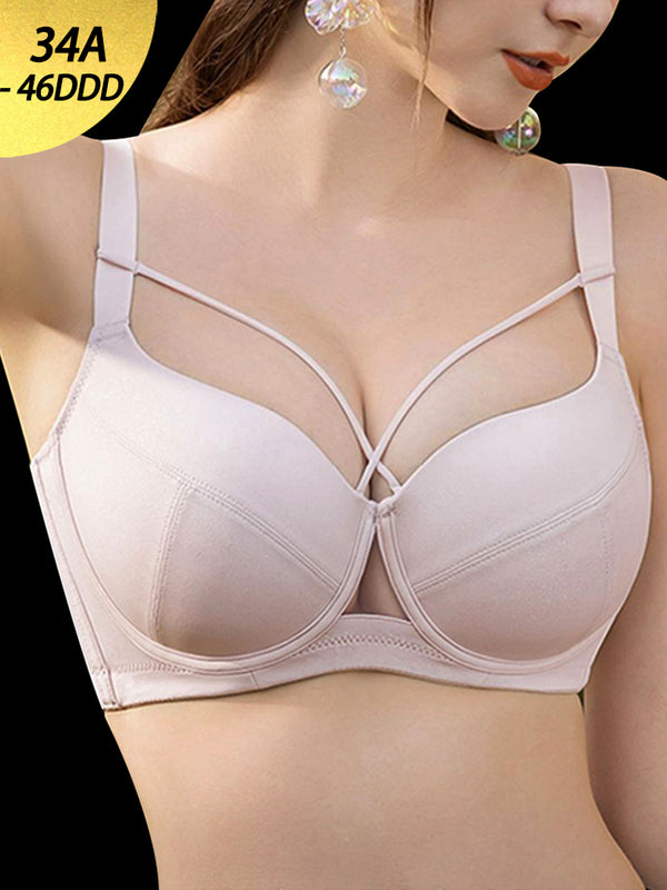 Flexible Underwire Bras Breathable Thin Cups with Memory Foam