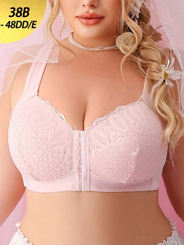 Plus-Size Front-Closure Wireless Bra – Shaping Fit
