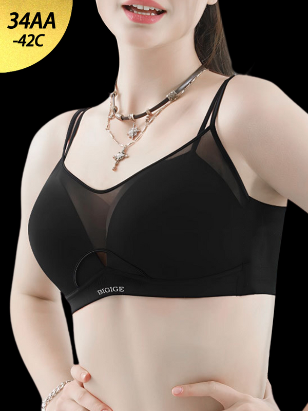 Wire-Free Smooth Mesh Bra for Women - Side-Smoothing & Anti-Sagging