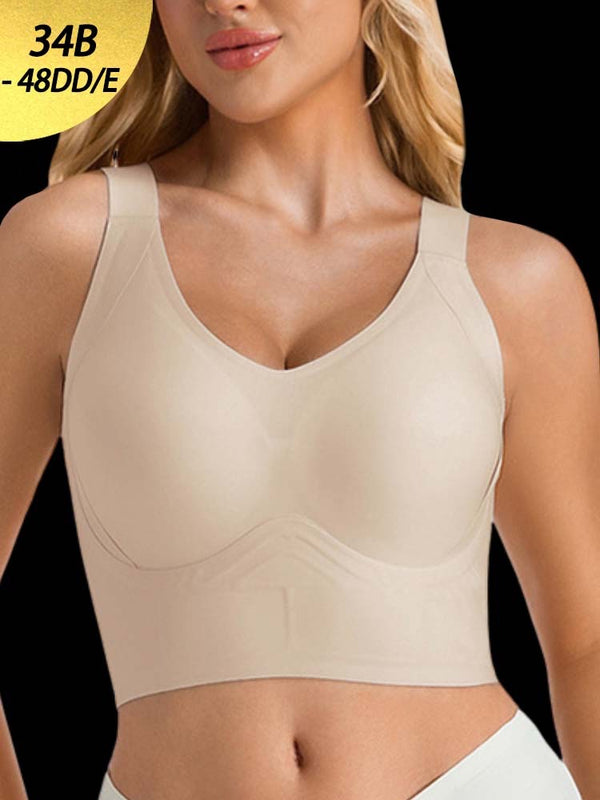 Full-Cup Plus-Size Seamless Wireless Bra –  Lightweight Lift & Anti-Sag Support