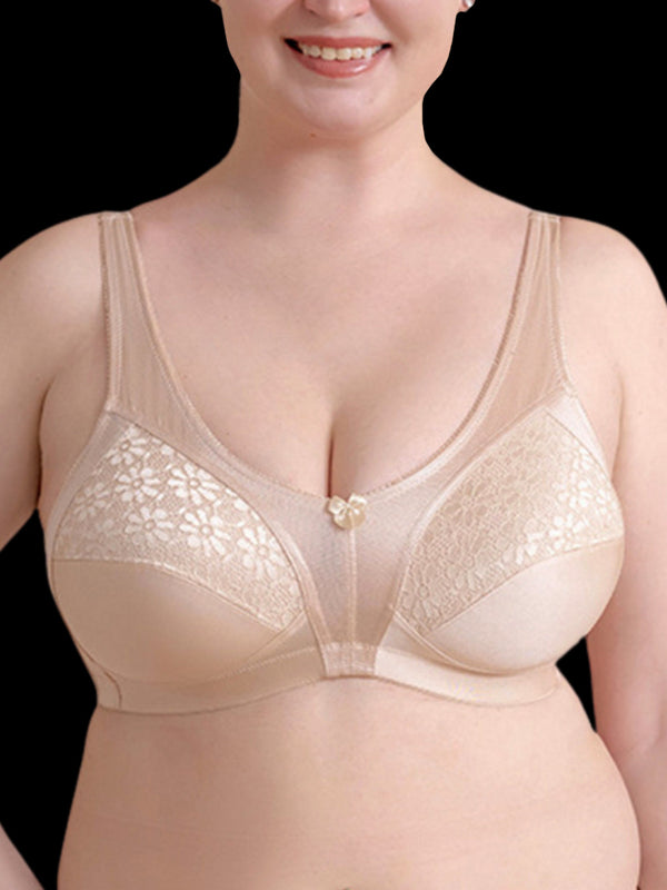 Plus Size Wireless Bra - Minimizing Effect & Breathable