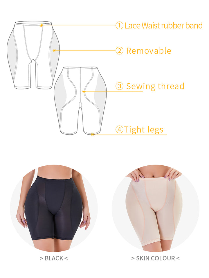 Women Low-Waist Butt Enhancer Tights Shapewear