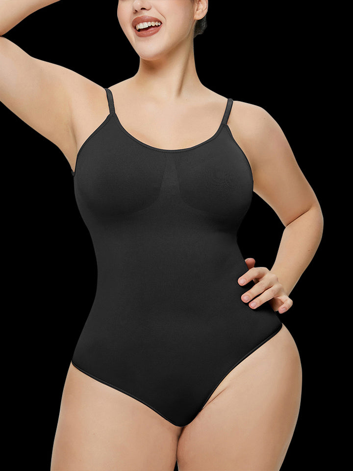 Slim Fit Seamless Tummy Control Thong Bodysuit Shapewear