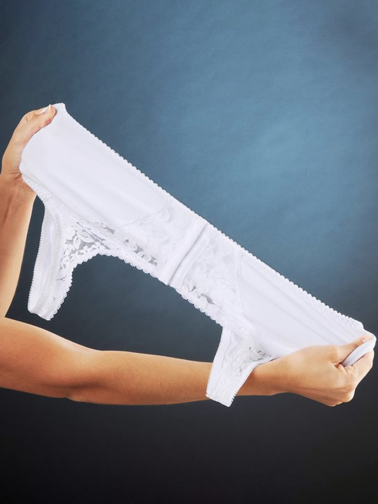 Breathable Lace Front Close Wire-free Bra