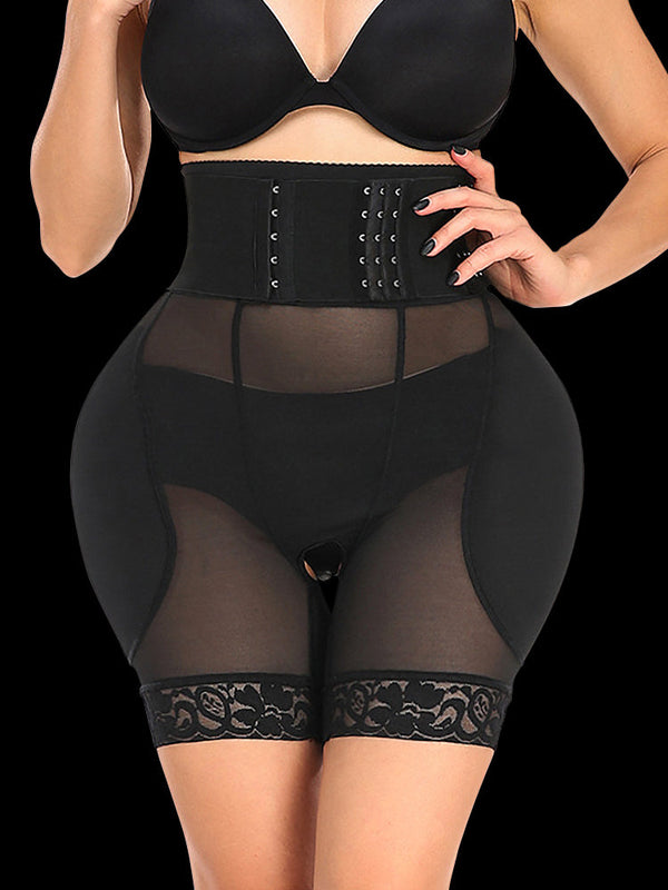 Breathable Mesh Adjustable Tight Waist Trainer Padded Butt Enhancer Shapewear
