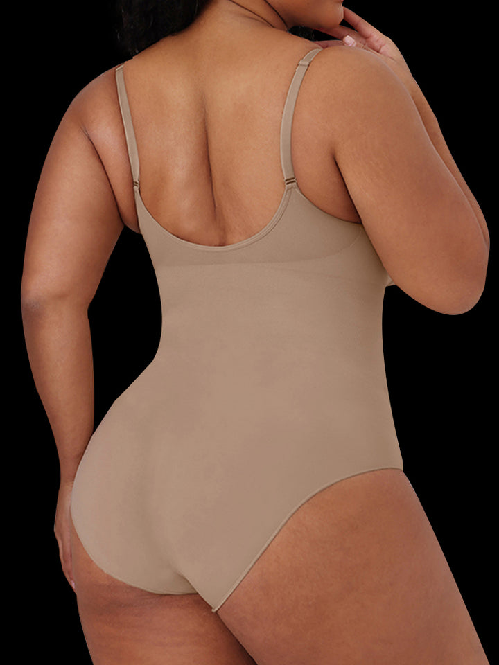 High-Compression Strappy Sculpting Bodysuit for Women