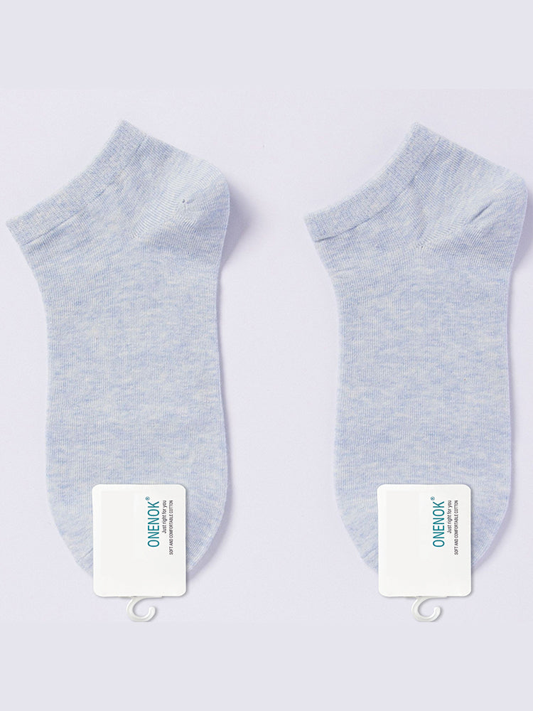 Women's Pure Cotton Candy Color Casual Short Socks