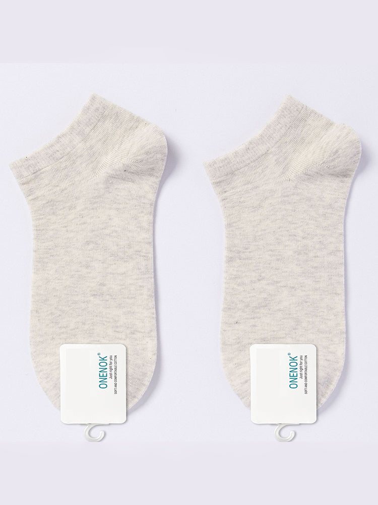 Women's Pure Cotton Candy Color Casual Short Socks