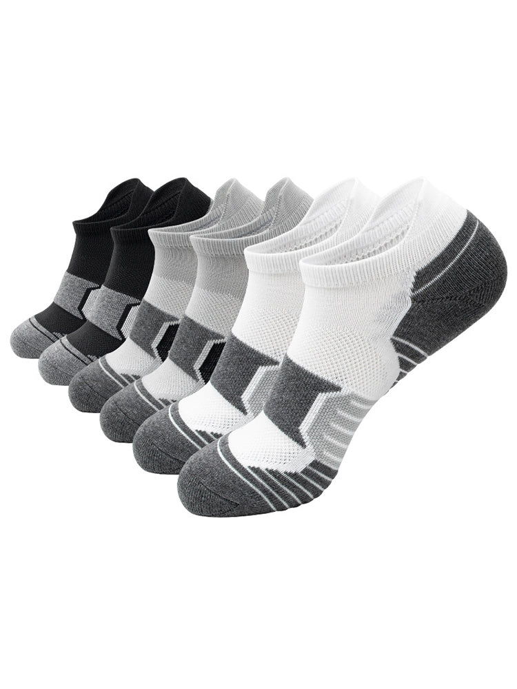 Ankle Running Socks Low Cut Cushioned Athletic Sports Socks