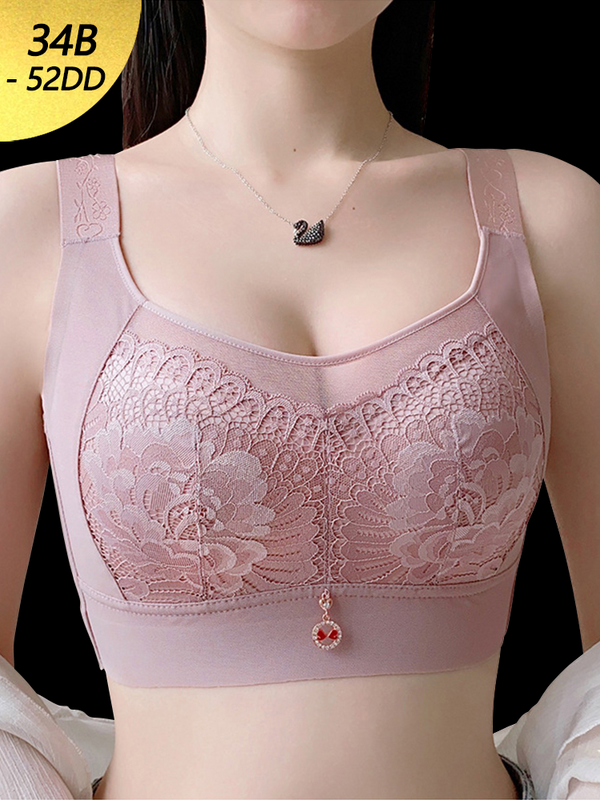 Full Coverage 3D Support Wireless Minimizer Bra