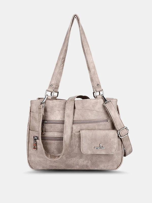 Vintage Waterproof Multi-pocket Large Capacity Crossbody Bag