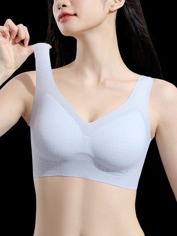 Wire-Free Seamless Bra for Women - Cooling Antibacterial Fabric & Supportive