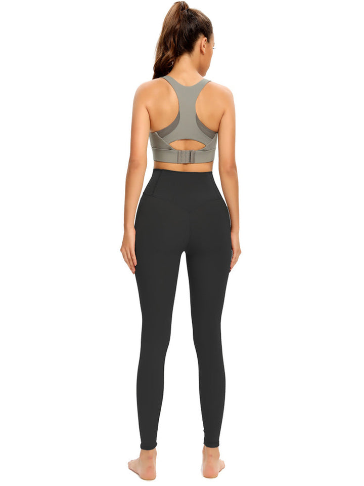 Women's High Waist Tummy Control Workout Pants with Pockets