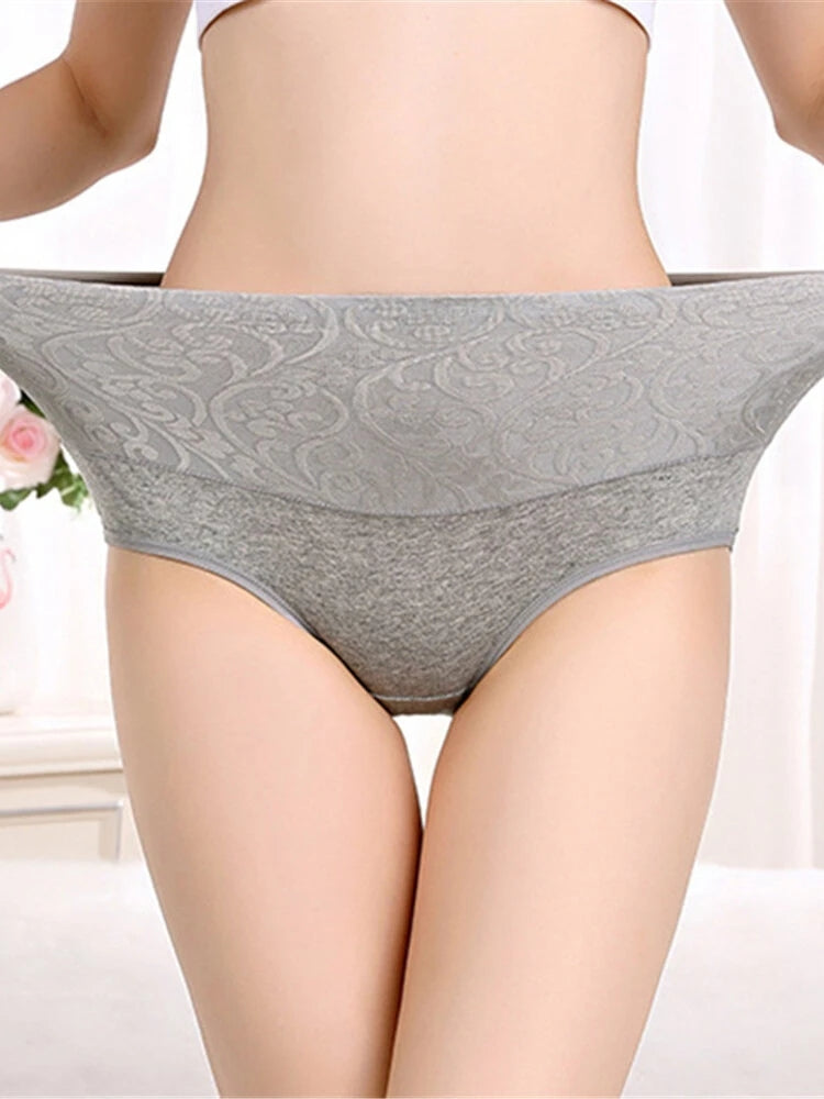 4-Pack Cotton High Waist Tummy Control Panties