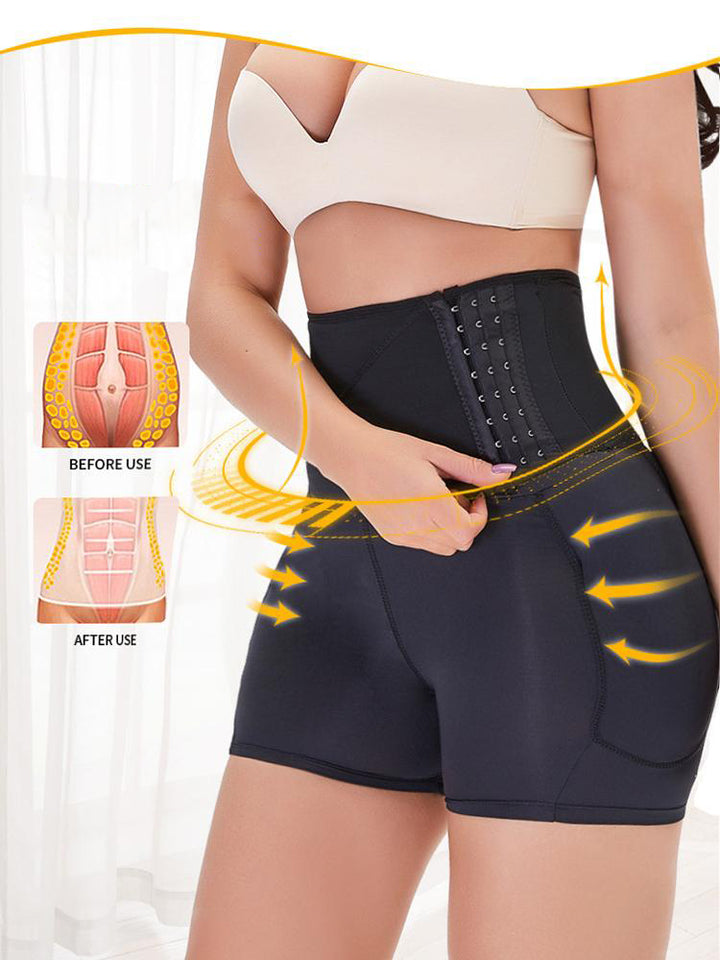 Padded Hip And Butt Lifter Waist Trainer Tummy Control Shorts