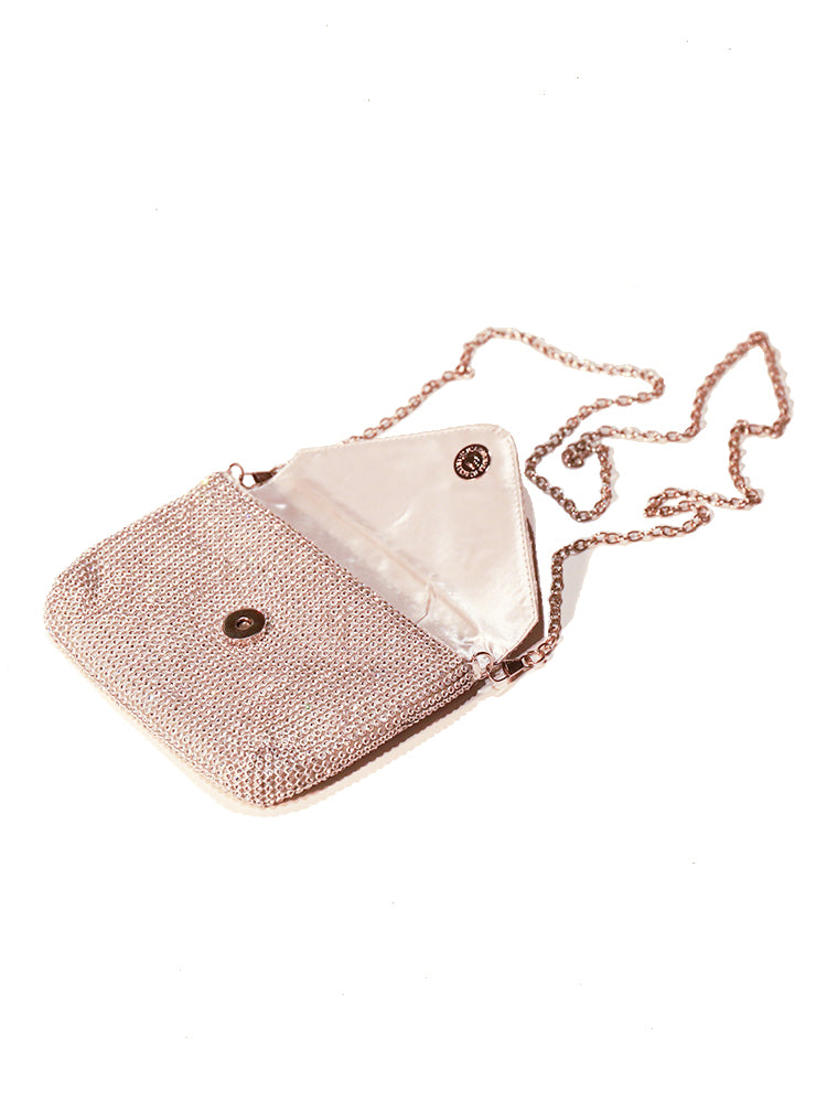 Glitter Rhinestone Wedding Evening Purse Crystal Envelope Crossbody Bags