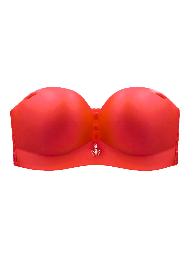 Sleek Strapless Wireless Bra with Removable Shoulder Strap