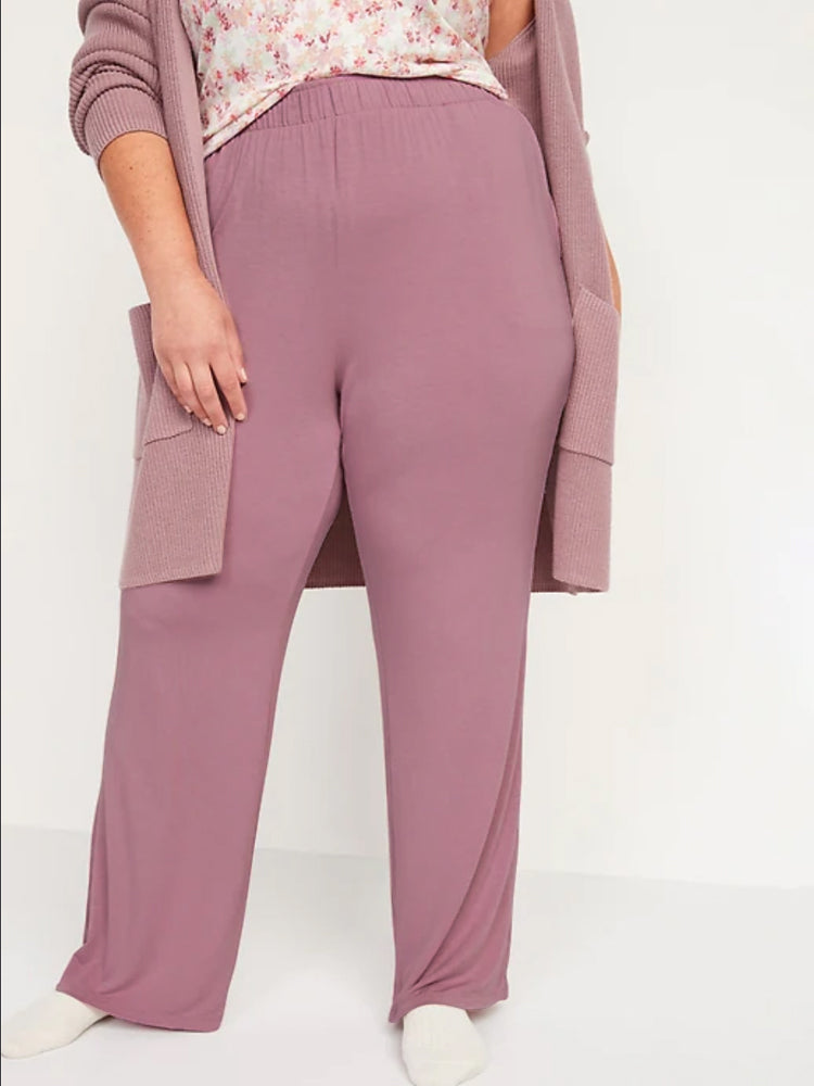 Women Modal Lounge Wide Leg Pants Soft Pajama Bottoms