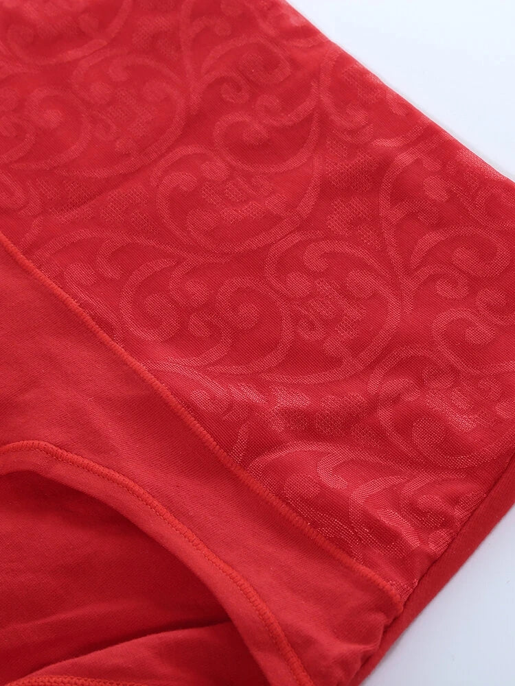 4-Pack Cotton High Waist Tummy Control Panties