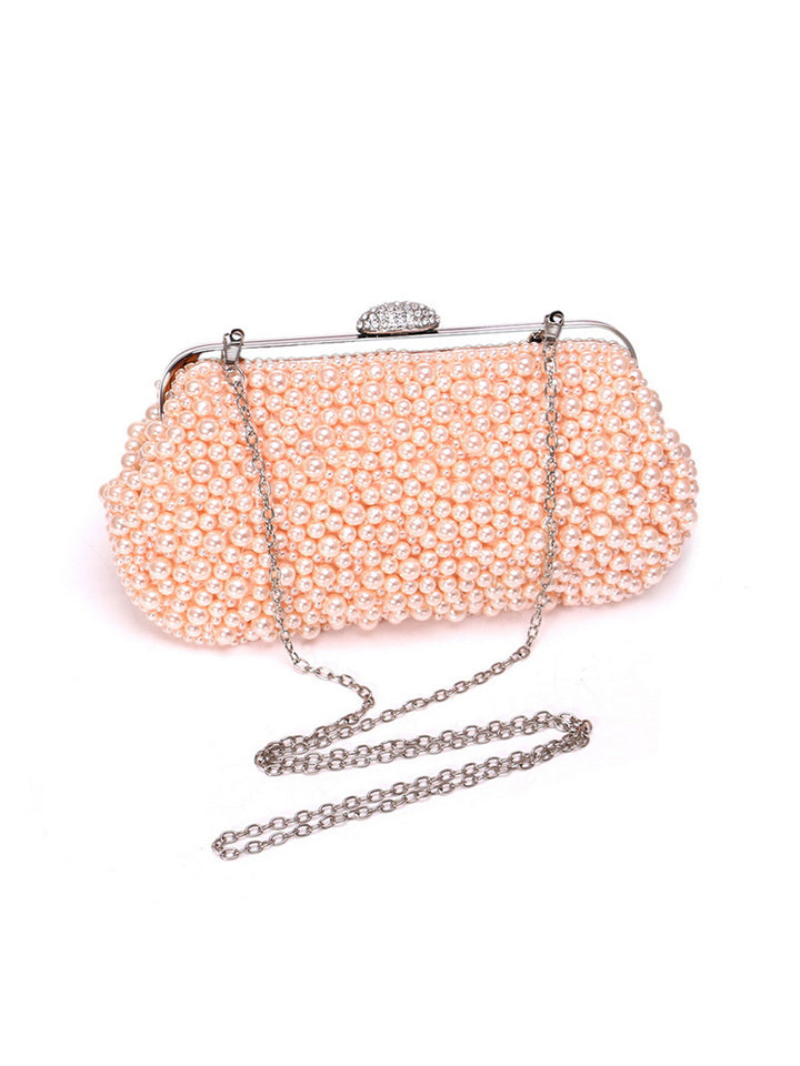 All Over Pearl Pouch Clutch Wedding Evening Bag