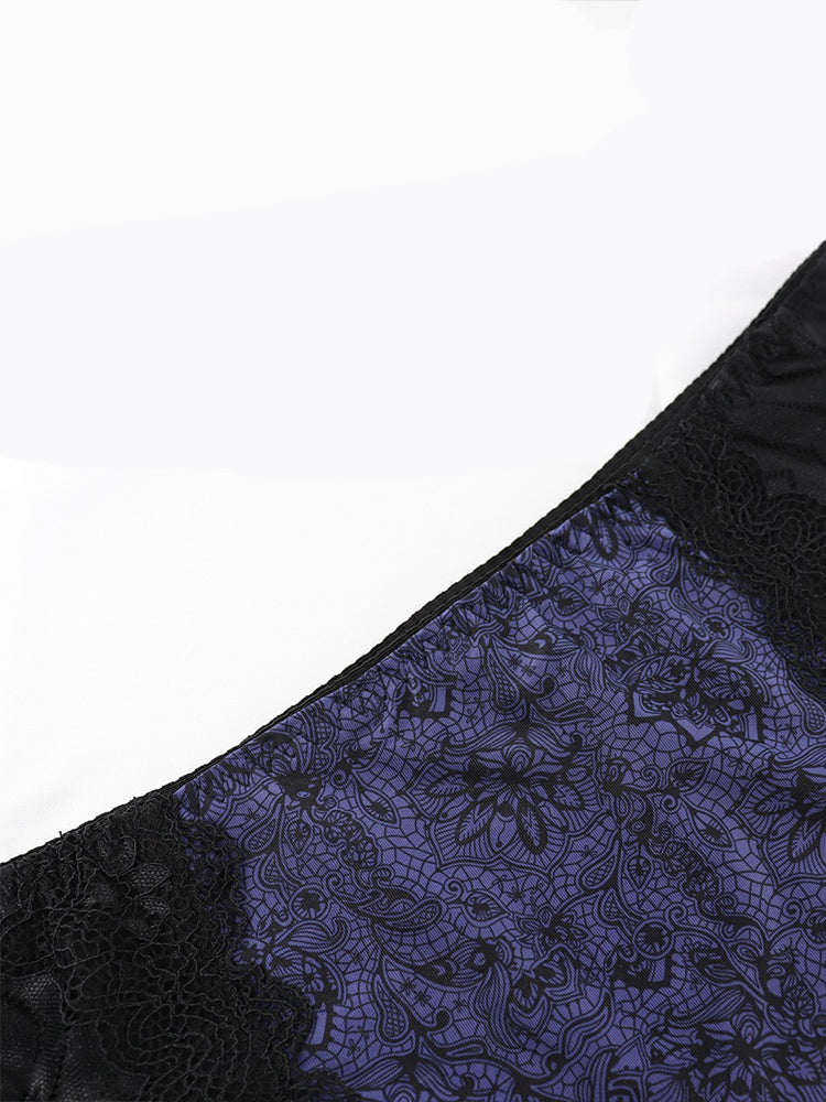 3-Pack Plus Size Breathable Lace Floral Cotton Panties