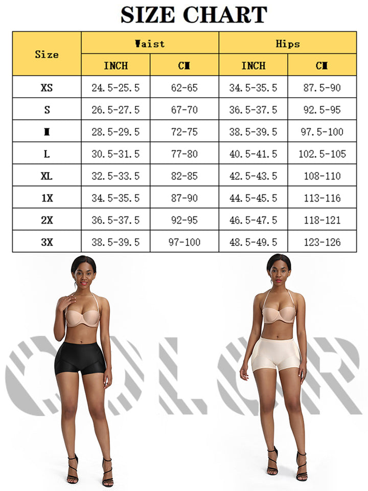 Hips Padded Boyshort Hip Enhancer Panties