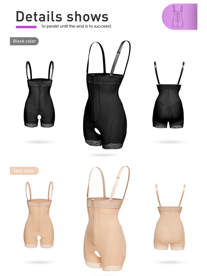 Ultra High Waist Removable Straps Tummy Control Body Shaper