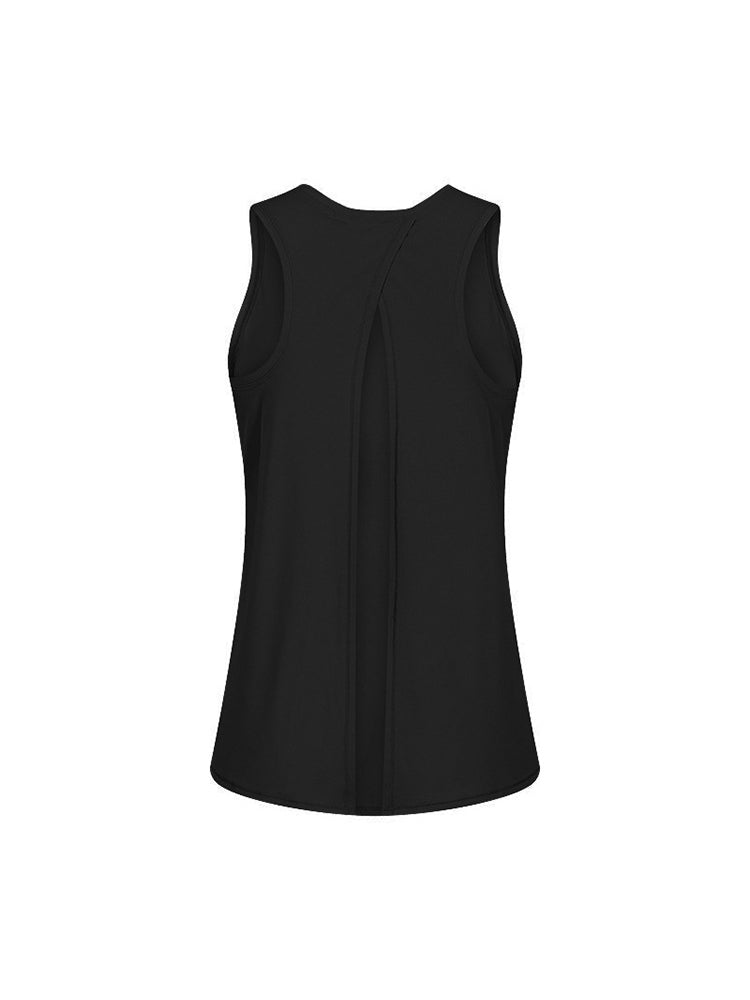 Women Open Back Workout Exercise Athletic Sleeveless Yoga Tank Top Shirts