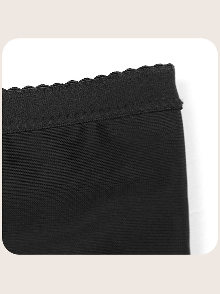 Breathable Lace High Waist Control Padded Hip Lifter Shorts