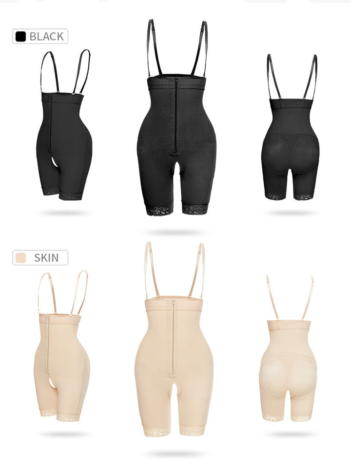 Breathable High Waist Tummy Control Shaperwears with Zipper Steel Buckle