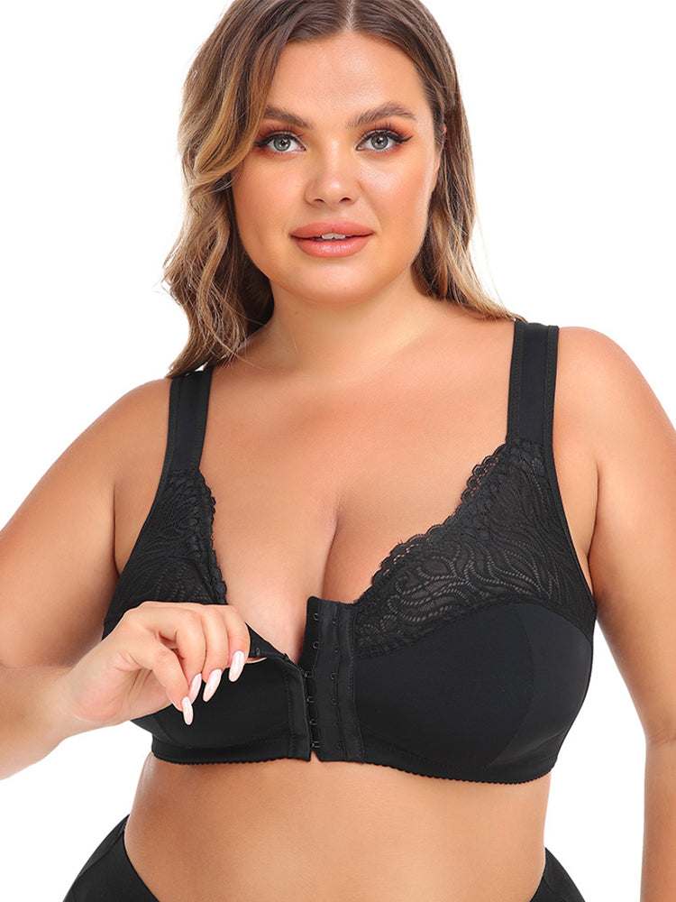 Vest Shaper Side Support Front Closure Bras