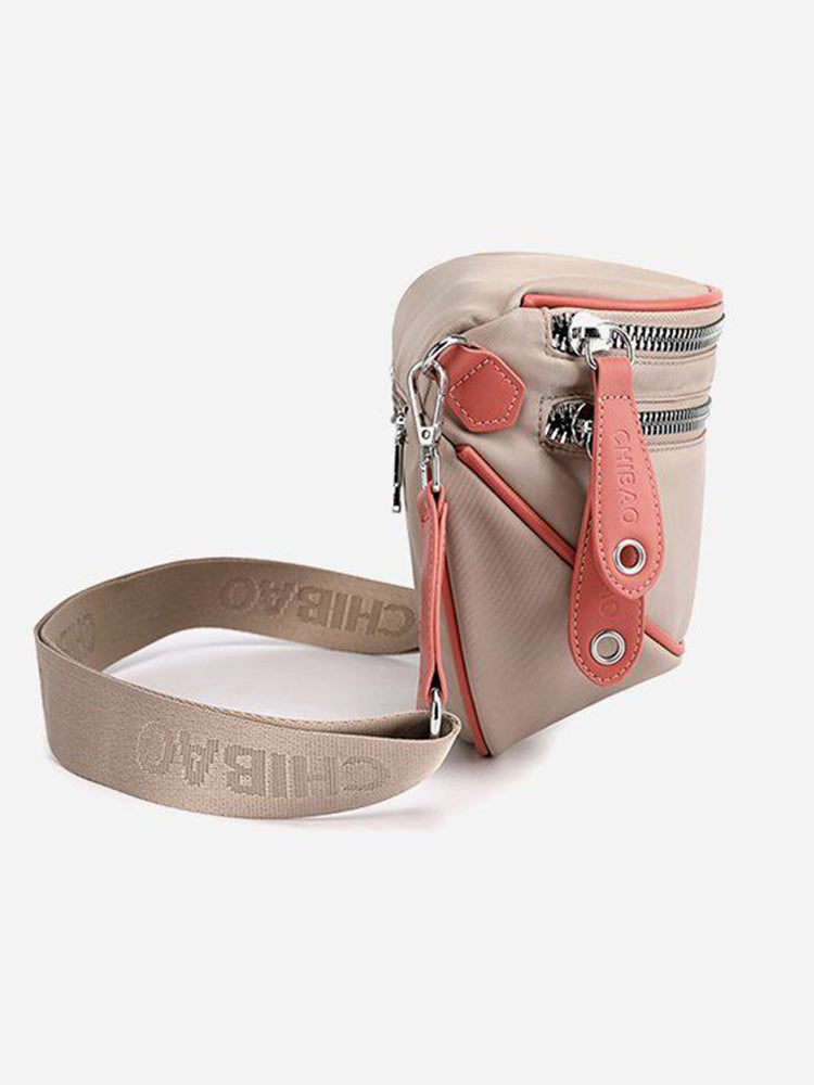 Crossbody Zippered Waterproof Saddle Bag