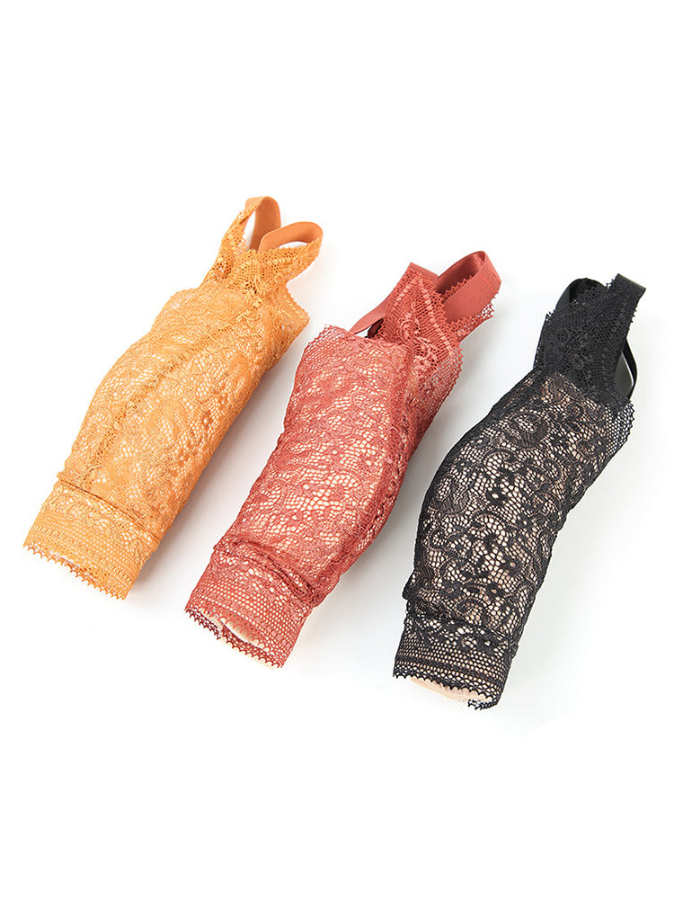 Thin Full Coverage Wireless Zipper Front Bra