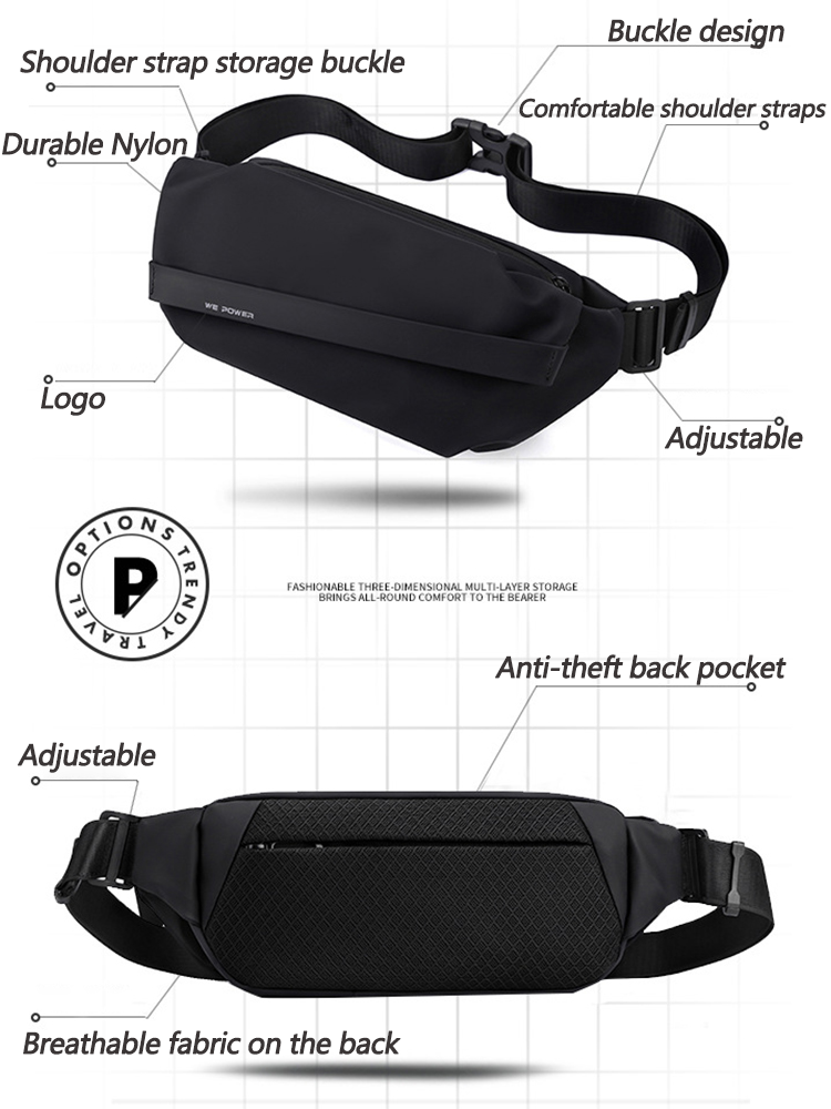 Casual Waterproof Crossbody Bum Bag