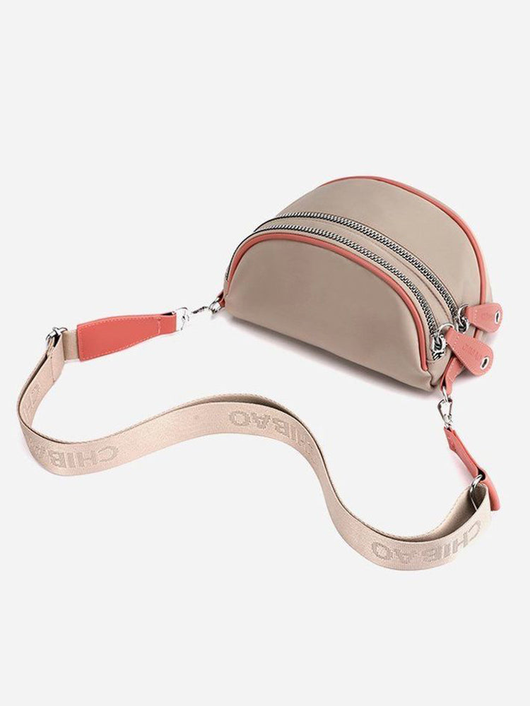 Crossbody Zippered Waterproof Saddle Bag