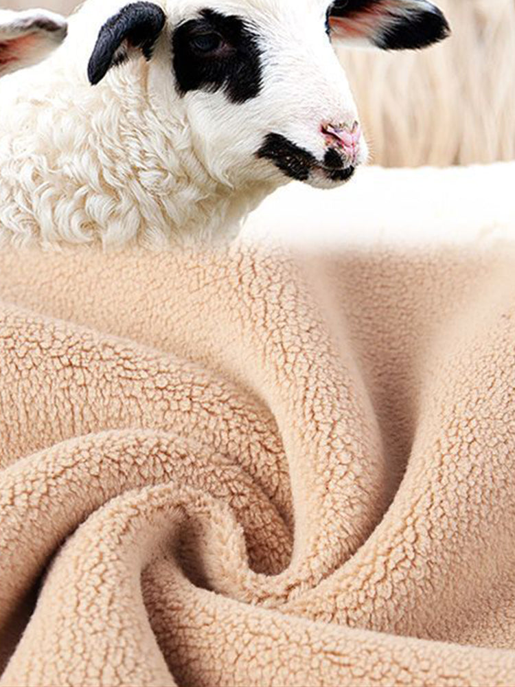 Thickened Lamb Fleece Soft Thermal Underwear Set