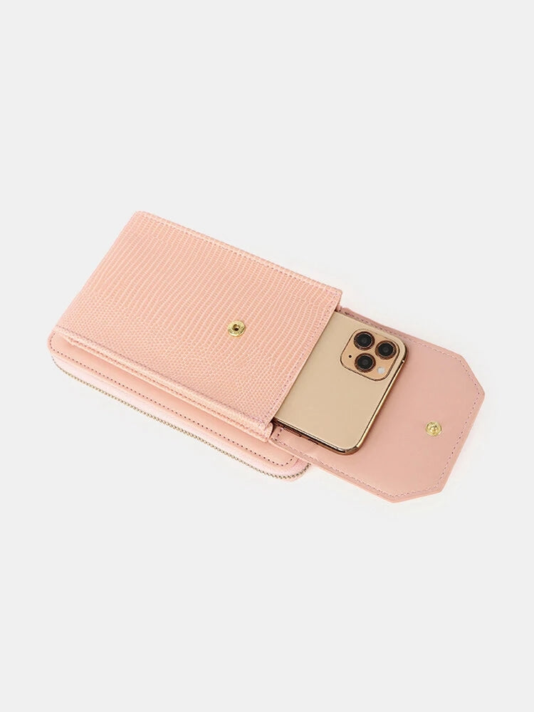 Women's Casual Multi-function Phone PU Crossbody Bag