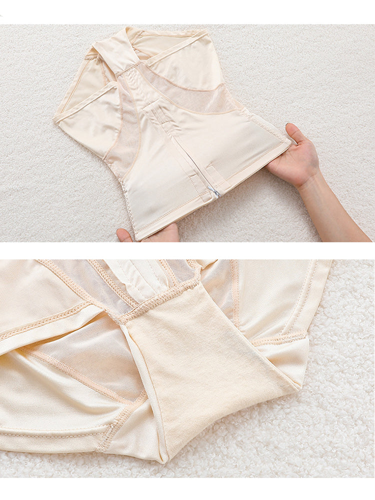 High Waist Zipper Tummy Control Recovery Slimming Shapewear
