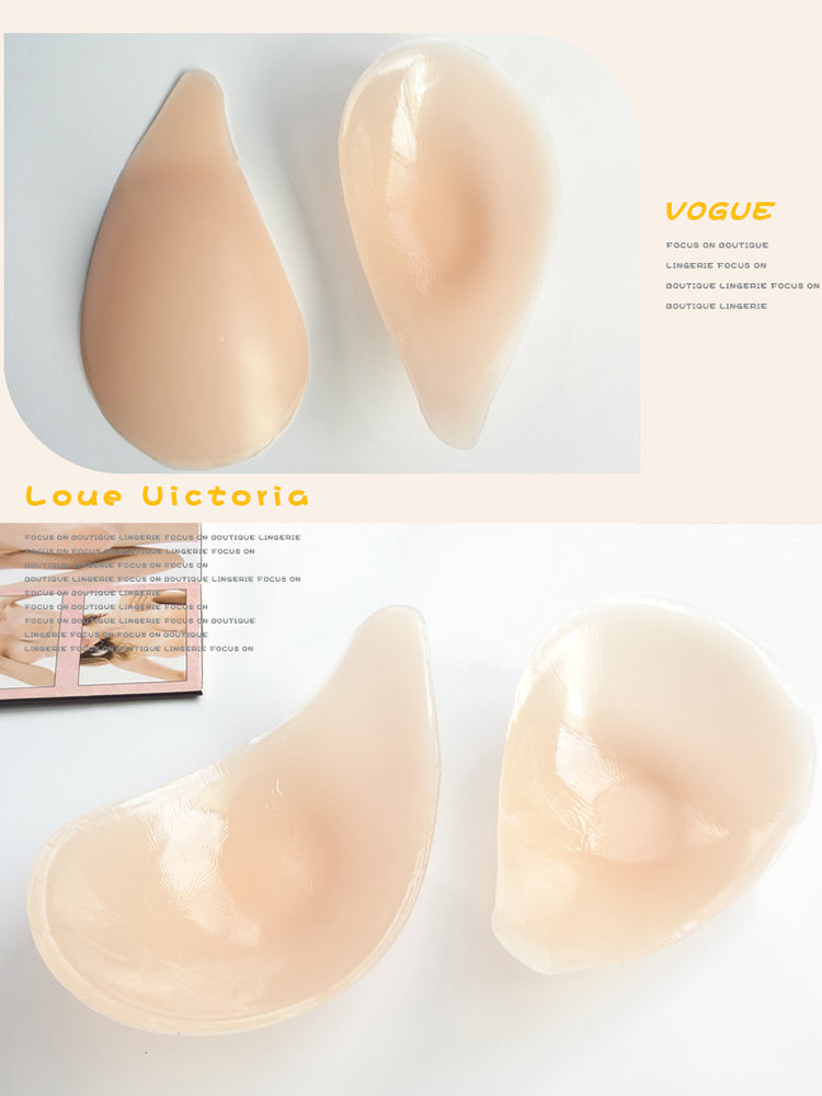 Deep V Wedding Dress Push Up Silicone Breast Invisible Stickers