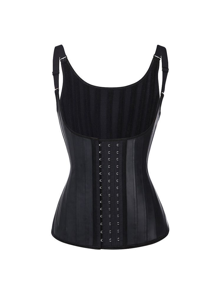 Latex Vest Waist Cincher Trainer Trimmer Girdle Workout Corset Body Shaper