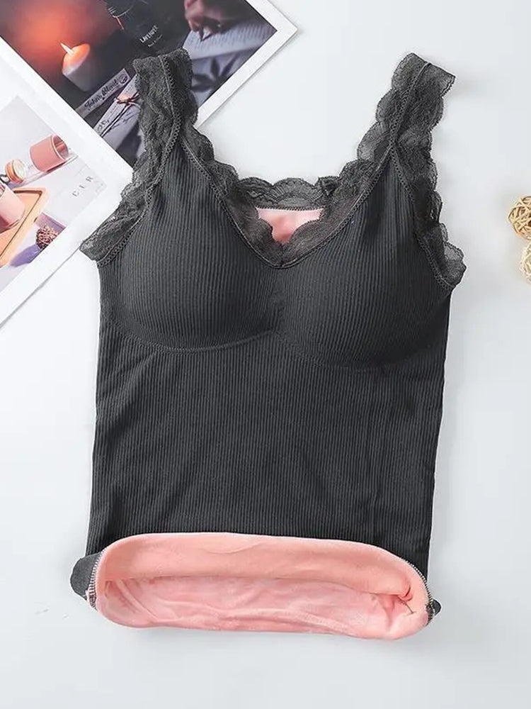 Women's Thermal Fleece Underwear Tank Tops