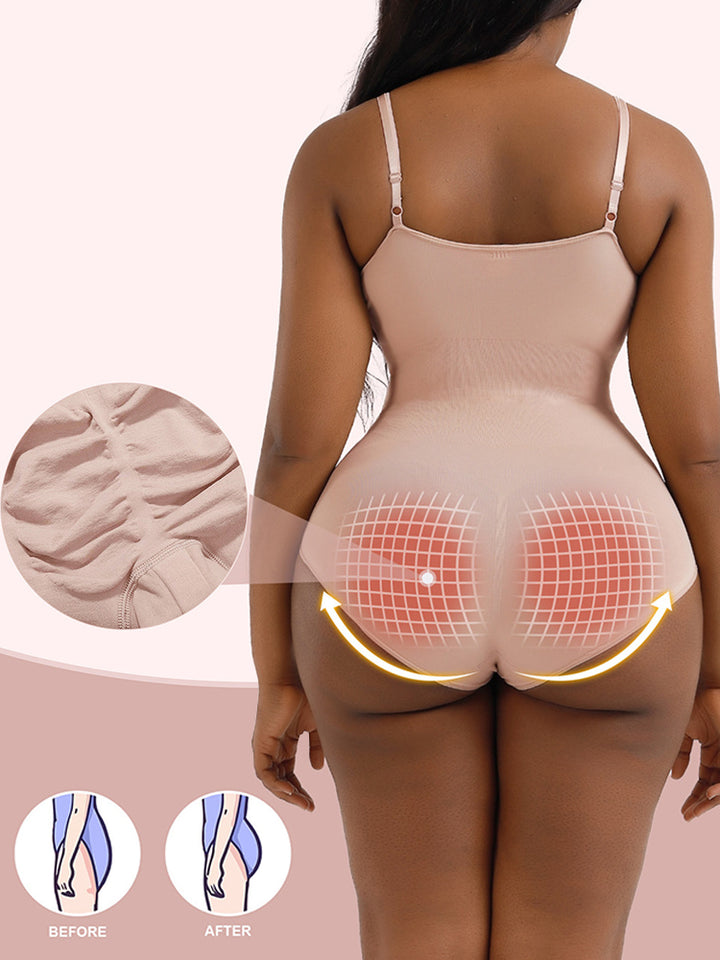 Seamless Sculpting Sling Shapewear Bodysuit