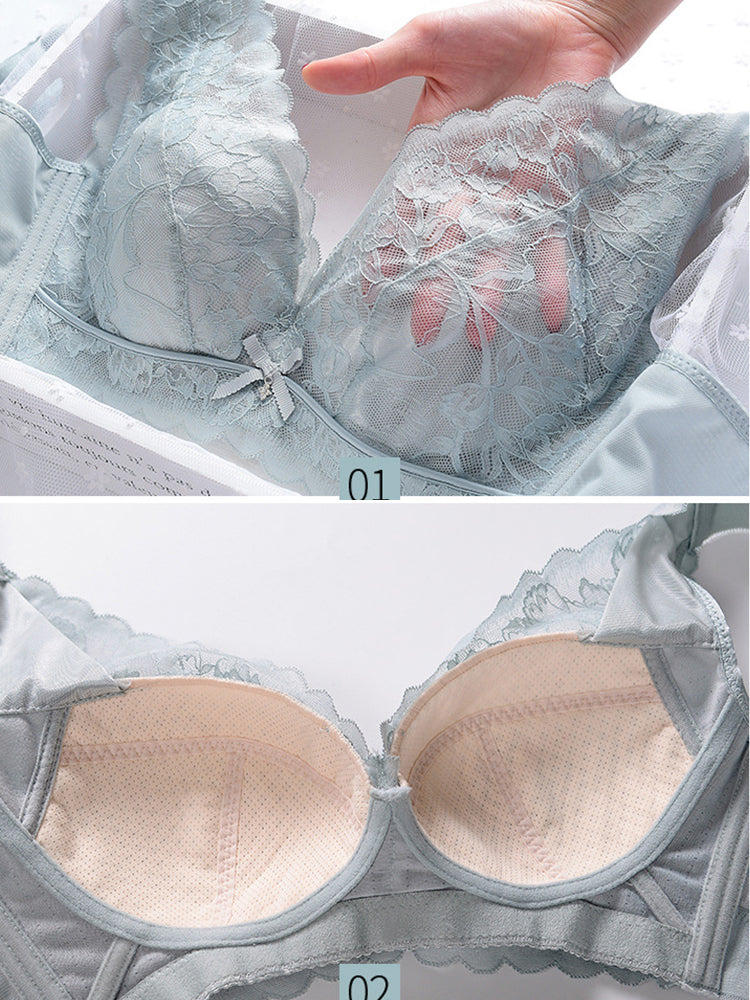 Breathable Deep V Minimizer Bras