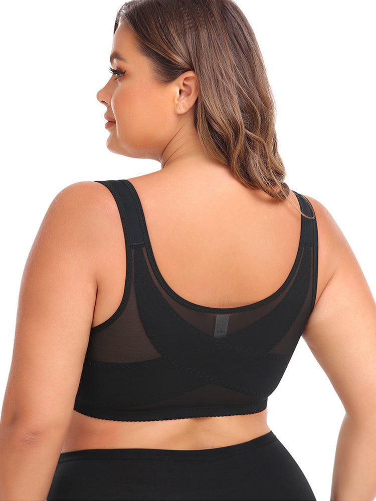 Vest Shaper Side Support Front Closure Bras