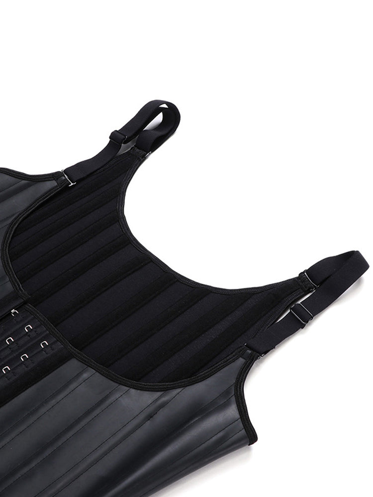 Latex Vest Waist Cincher Trainer Trimmer Girdle Workout Corset Body Shaper