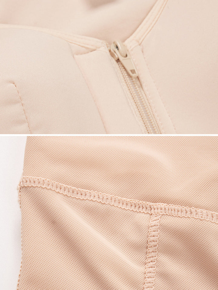Women Zipper Open Tummy Control Body Shapewear
